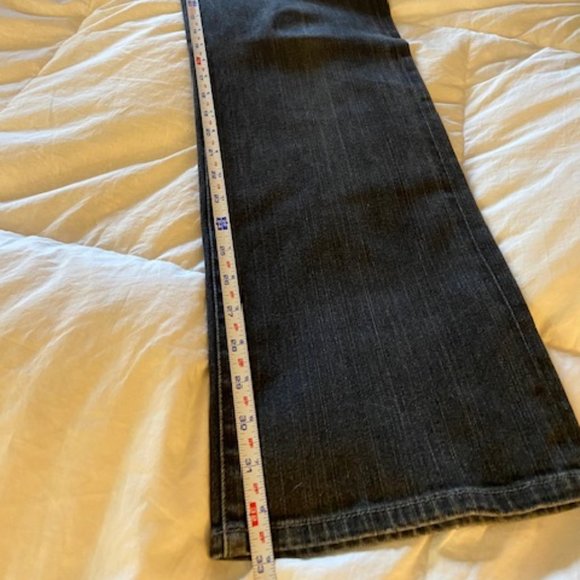 CHICO'S Platinum Straight Leg Jeans - Size 14 T / Chico's 2.5 Tall  Washed Black - Picture 4 of 6